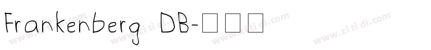 Frankenberg DB字体转换